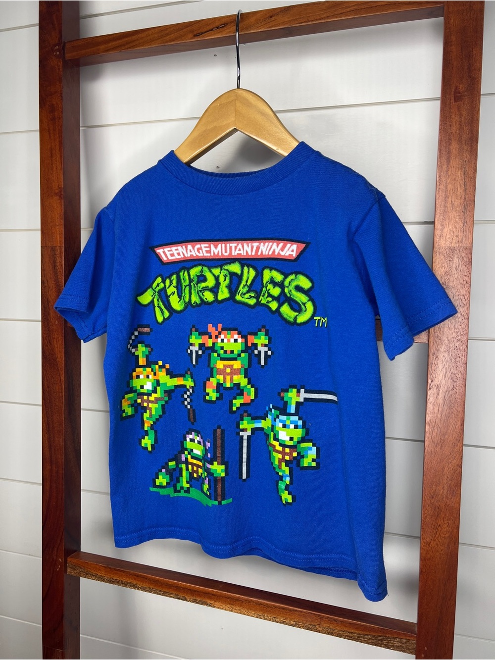 Teenage Mutant Ninja Turtles: Blue  Gaming Pixel Graphic Tee